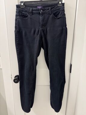 NYDJ Black Straight Leg Jeans